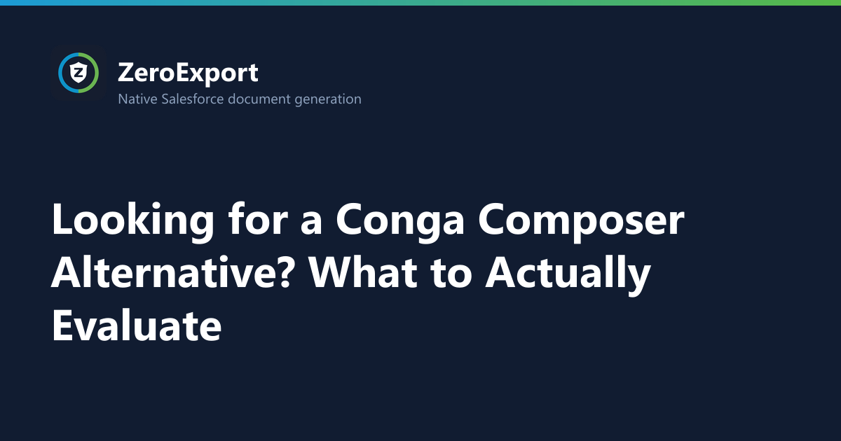 Looking for a Conga Composer Alternative? What to Actually Evaluate